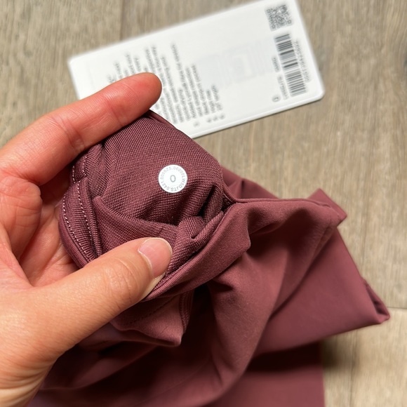 instill tight hr 25" smoky red size 0 lululemon nwt - Picture 6 of 13
